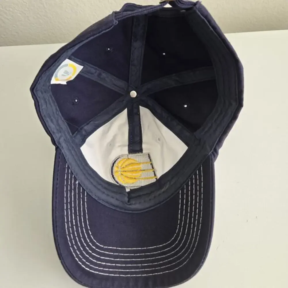 Indiana Pacers Adjustable Hat Jack Stadium Giveaway Promo NBA Cap Blue‎ White